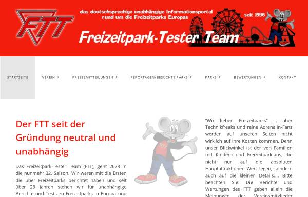 Vorschau von www.freizeitpark-tester.de, Freizeitpark Tester Team