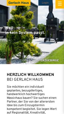 Vorschau der mobilen Webseite www.gerlachhaus.de, Gerlach, Matthias