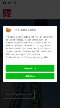 Vorschau der mobilen Webseite coasters.ch, Swiss Rollercoaster Fanclub