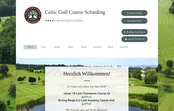 Vorschau von www.gcschaerding.at, Golfclub Schärding