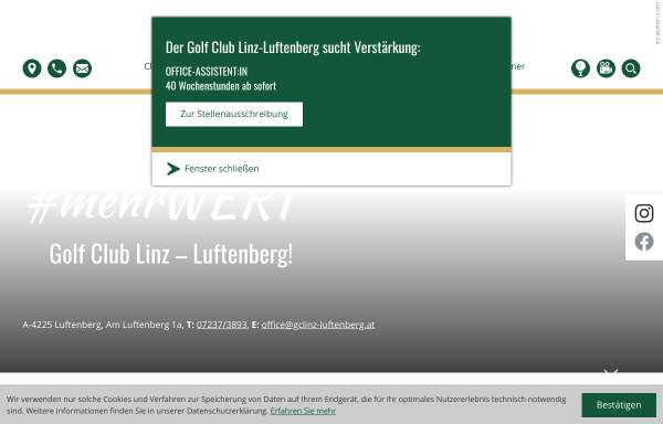 Vorschau von gclinz-luftenberg.at, Linzer Golf Club Luftenberg