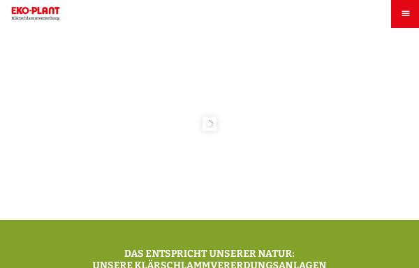 Vorschau von www.eko-plant.de, Eko-Plant Entwicklungs- und Betriebsgesellschaft für ökotechnische Anlagen mbH