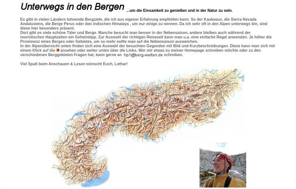 Vorschau von www.berg-welten.de, Lothars Berge