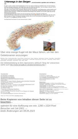 Vorschau der mobilen Webseite www.berg-welten.de, Lothars Berge