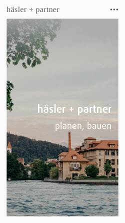 Vorschau der mobilen Webseite www.haesler.ch, Häsler & Partner AG