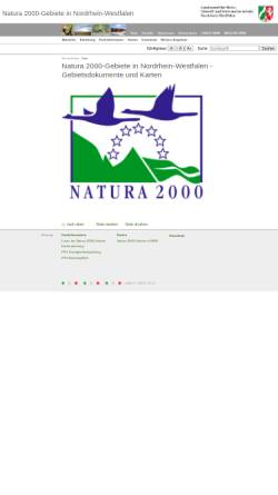 Vorschau der mobilen Webseite natura2000-meldedok.naturschutz-fachinformationen-nrw.de, Natura2000-Gebiete in Nordrhein-Westfalen