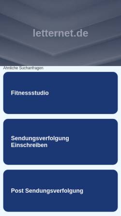 Vorschau der mobilen Webseite www.letternet.de, Letternet