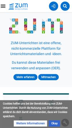 Vorschau der mobilen Webseite wiki.zum.de, Tag des digitalen Lernens