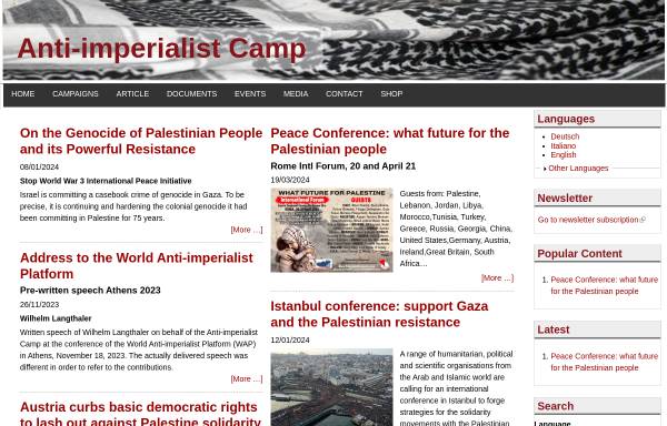 Vorschau von www.antiimperialista.org, Antiimperialistische Koordination