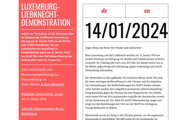 Vorschau von www.ll-demo.de, Liebknecht-Luxemburg-Demo