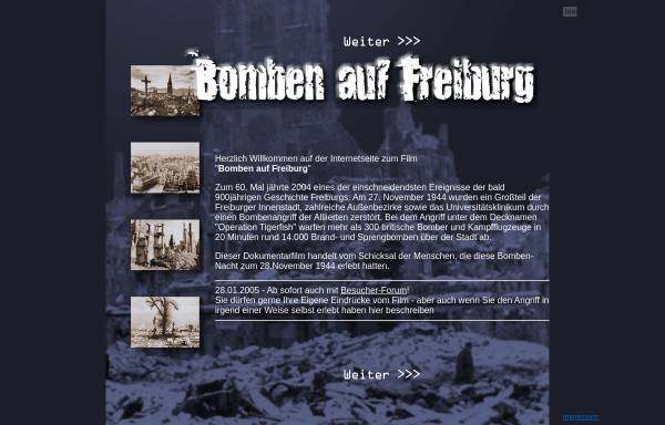 Vorschau von www.luftangriff-freiburg.de, Bomben auf Freiburg