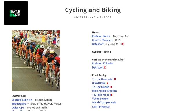 Vorschau von www.bantliz.com, Cycling und Biking