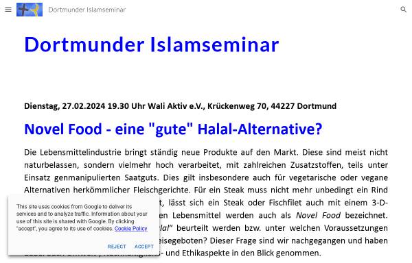 Vorschau von sites.google.com, Dortmunder Islamseminar