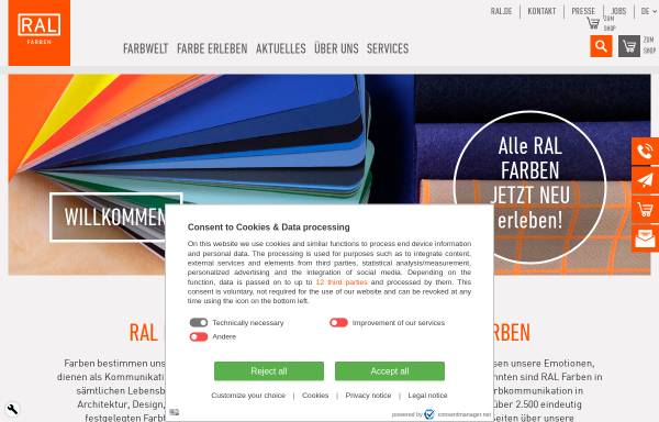 Vorschau von www.ral-farben.de, RAL gemeinnützige GmbH