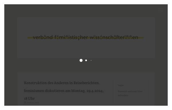Vorschau von www.vfw.or.at, Verband feministischer Wissenschafterinnen