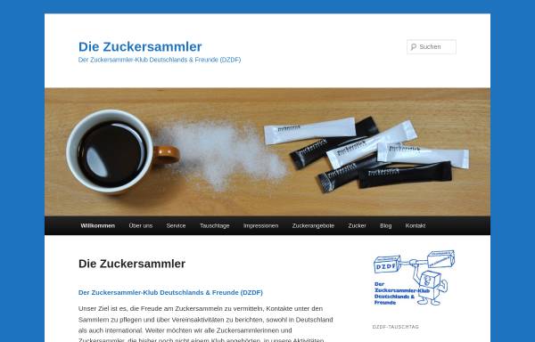 Vorschau von www.zuckersammler.de, Zuckersammler-Klub Deutschland
