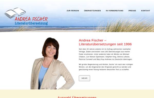 Vorschau von www.wort-fischer.de, Dipl.-Übersetzerin Andrea Fischer