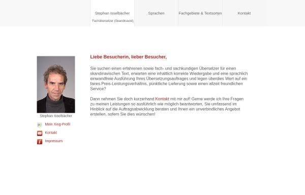 Vorschau von www.skandinavische-texte.de, Stephan Isselbächer-Weller
