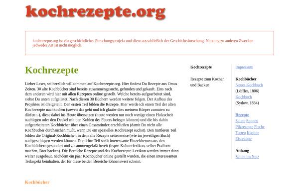 Vorschau von kochrezepte.org, Kochrezepte, Camo & Pfeiffer OHG