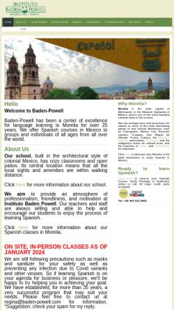Vorschau der mobilen Webseite www.baden-powell.com, Baden-Powell Institute, Morelia