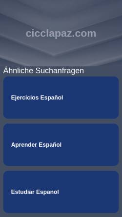Vorschau der mobilen Webseite www.cicclapaz.com, Centro de Idiomas, la Paz