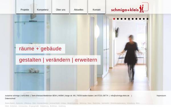 Vorschau von www.schmiga-kleis.de, Schmiga + Kleis GbR