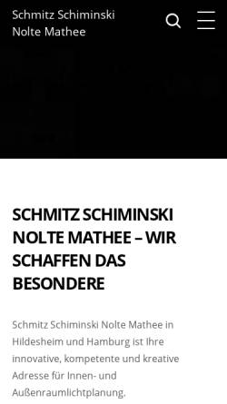 Vorschau der mobilen Webseite www.ssp-design.de, Schmitz Schiminski Partner GbR