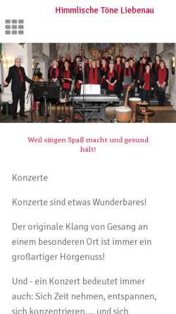 Vorschau der mobilen Webseite xn--himmlische-tne-6pb.de, Himmlische Töne