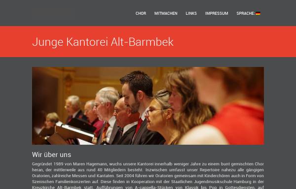 Vorschau von www.junge-kantorei-alt-barmbek.de, Junge Kantorei Alt-Barmbek