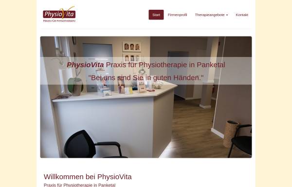 Vorschau von www.physiovita-panketal.de, Physiovita - Praxis für Physiotherapie