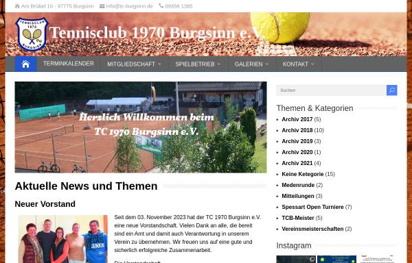 Vorschau von www.tc-burgsinn.de, Tennisclub Burgsinn