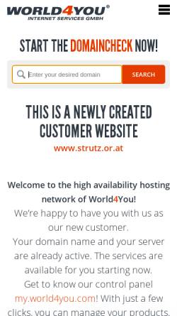 Vorschau der mobilen Webseite www.strutz.or.at, Strutz, Edelbert M.
