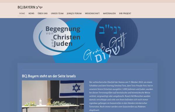 Vorschau von www.bcj.de, Begegnung von Christen und Juden in Bayern