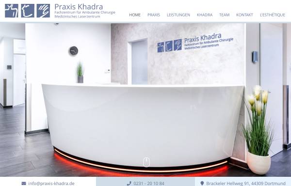 Vorschau von www.praxis-khadra.de, Fachzentrum für Ambulante Chirurgie / Medizinisches Laserzentrum