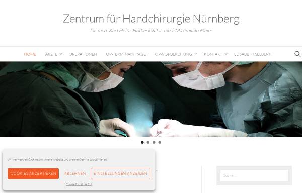 Vorschau von www.handchirurgie-hofbeck.de, Hofbeck, Dr. med. Karl-Heinz