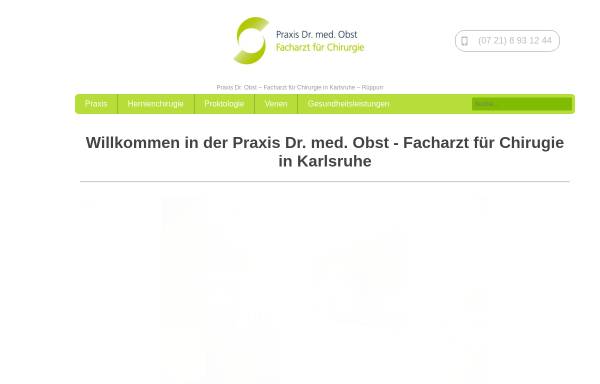 Vorschau von www.dr-obst.de, Obst, Dr. med.
