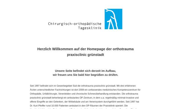 Vorschau von www.orthotrauma.de, Orthotrauma Praxisclinic