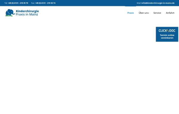 Vorschau von kinderchirurgie-in-mainz.de, Schäfer, Dr. med. Ute