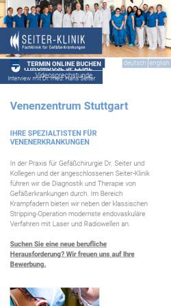 Vorschau der mobilen Webseite www.dr-seiter.de, Seiter, Dr. med. Hans