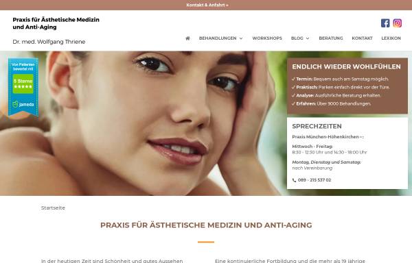Vorschau von www.aesthetic-antiaging.de, Thriene, Dr. med. Wolfgang, Praxis für Ästhetische Medizin und Anti-Aging