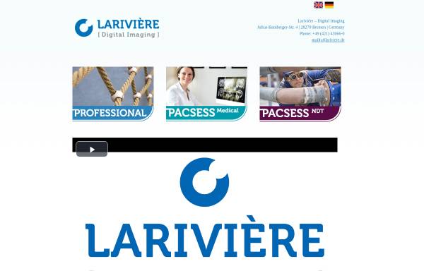 Vorschau von www.lariviere.de, Larivière Gesellschaft für digitale Präsentationssysteme mbH
