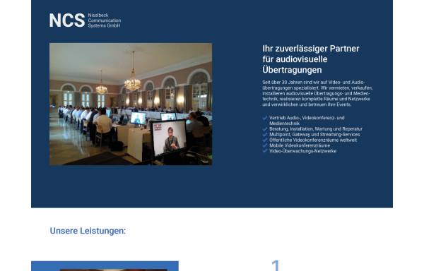 Vorschau von www.videokonferenzraum.de, Nißlbeck Communication Systems GmbH