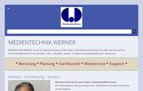 Vorschau von www.medientechnik-werner.de, Werner Medientechnik, Inh. Ralf Werner