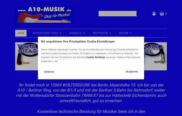 Vorschau von www.a10-musik.de, A10 Musik