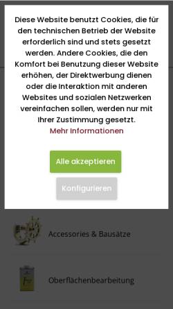 Vorschau der mobilen Webseite www.drechselbedarf-schulte.de, Drechselbedarf K. Schulte