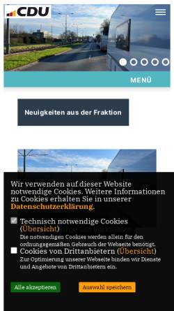 Vorschau der mobilen Webseite www.mit-bochum.de, Mittelstandsvereinigung der CDU Bochum