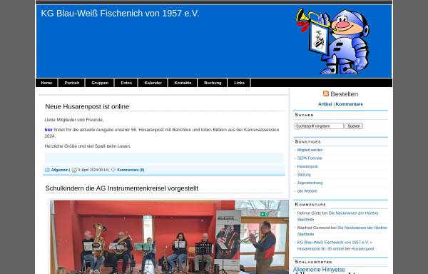 Vorschau von www.blau-weiss-fischenich.de, Karnevalsgesellschaft Blau-Weiß Fischenich von 1957 e.V.
