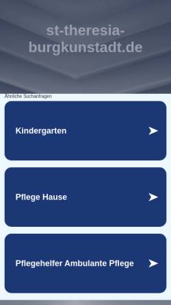 Vorschau der mobilen Webseite www.st-theresia-burgkunstadt.de, Kindergarten St. Theresia