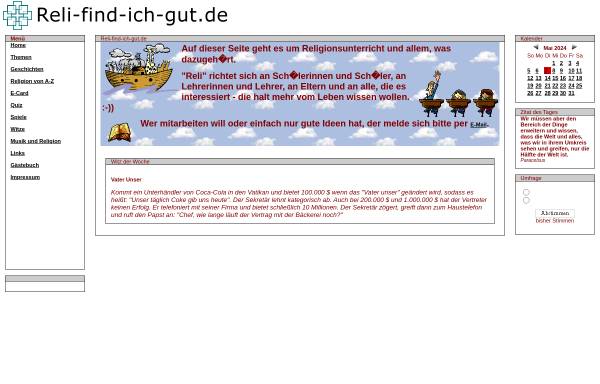 Vorschau von www.reli-find-ich-gut.de, Reli-find-ich-gut