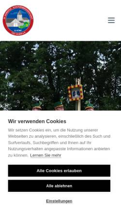 Vorschau der mobilen Webseite www.zweite-kompanie-elsen.de, II. Kompanie Elsen